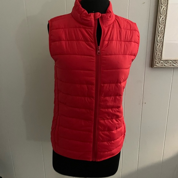 ZELOS Jackets & Blazers - ZELOS Vibrant Red Quilted Vest